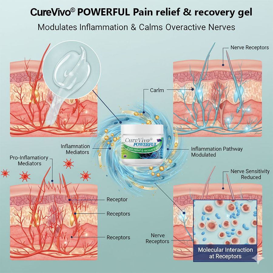 Official Store: ⚡CureVivo® Powerful pain relief&recovery gel(Painless, long-lasting relief, suitable for nerve pain, arthritis, varicose veins, and a wide range of orthopedic conditions)