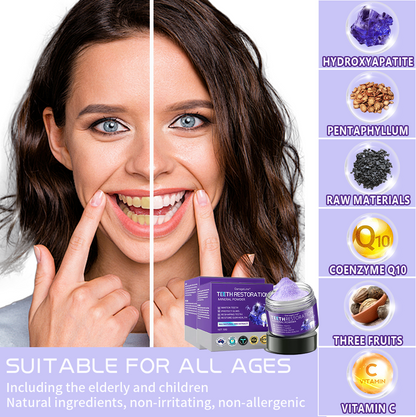 GarageLine® Teeth Restoration Mineral Powder🧑‍🔬(Suitable for cavities, tooth sensitivity, gum recession, oral inflammation, periodontal problems, and various dental and oral care needs.)