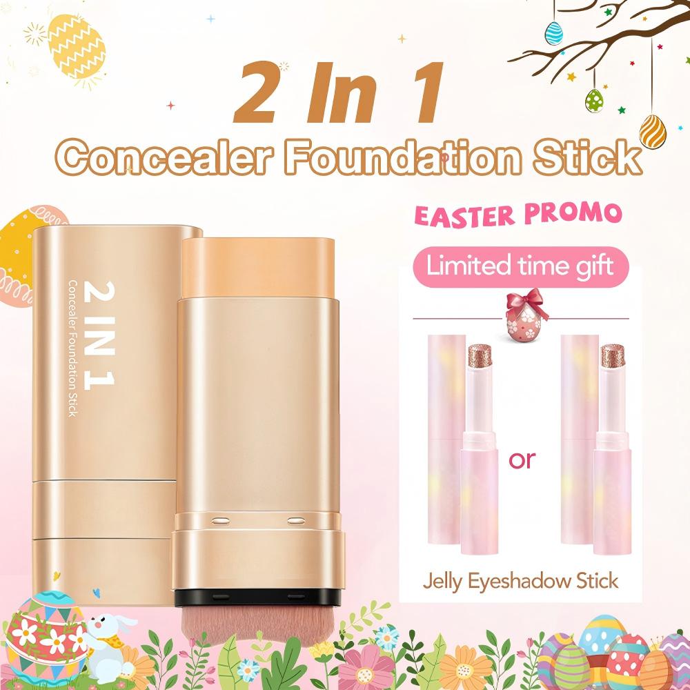 Turonu® 2-in-1 Foundation & Concealer Stick Full Coverage
