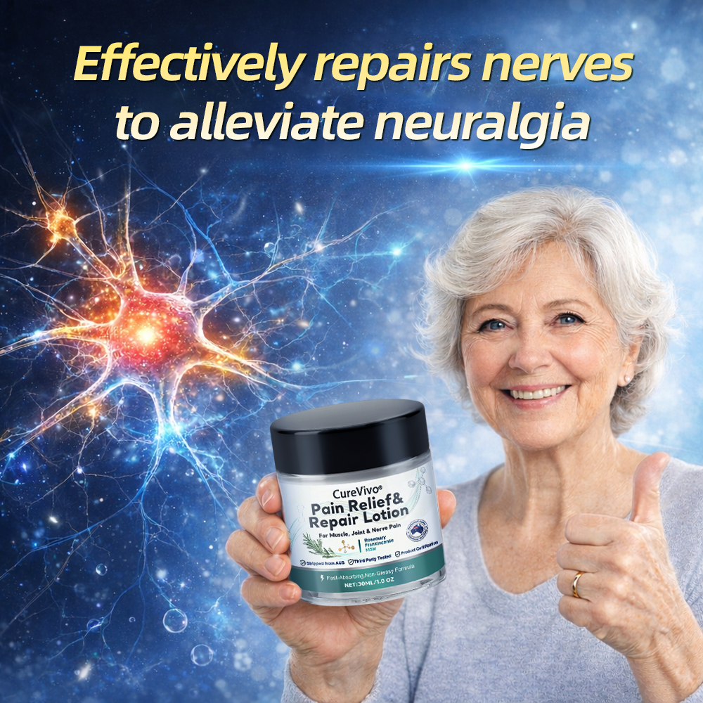 [New Year Special Offer] CureVivo® Pain Relief& Repair Lotion🏥For Muscle, Joint & Nerve Pain