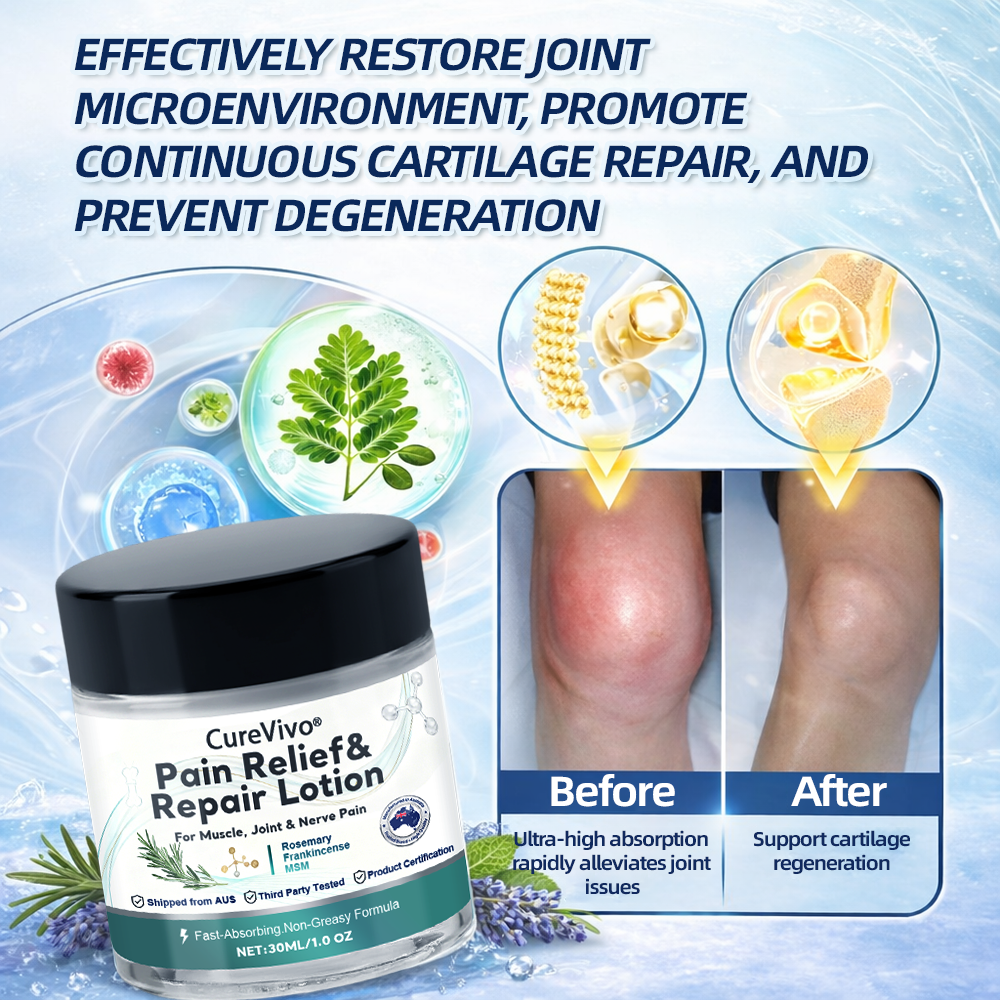 [New Year Special Offer] CureVivo® Pain Relief& Repair Lotion🏥For Muscle, Joint & Nerve Pain