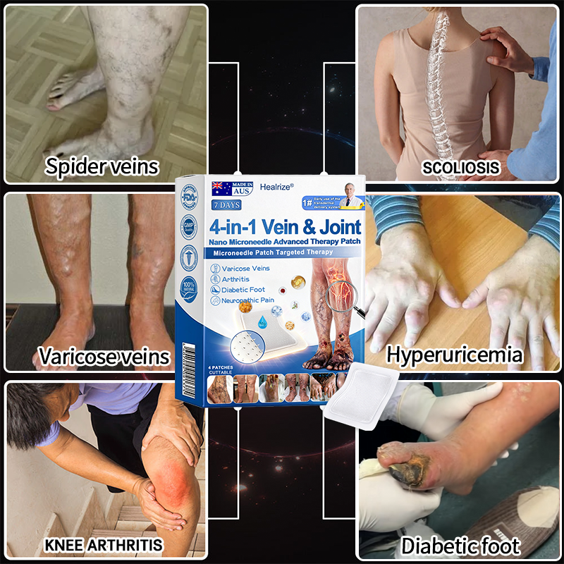Healrize® 🍃4-in-1 Vein & Joint Nano Microneedle Advanced Therapy Patch🔥Instant Relief, Long-Term Results