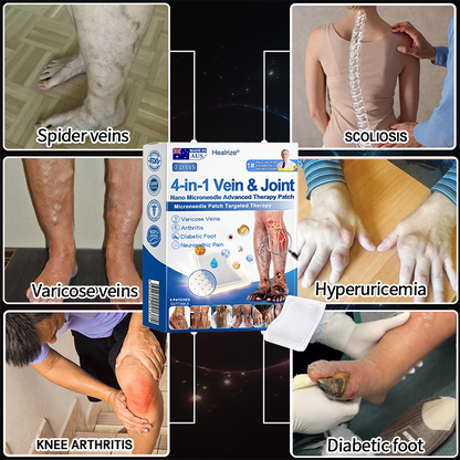 Healrize® 🍃4-in-1 Vein & Joint Nano Microneedle Advanced Therapy Patch🔥Instant Relief, Long-Term Results