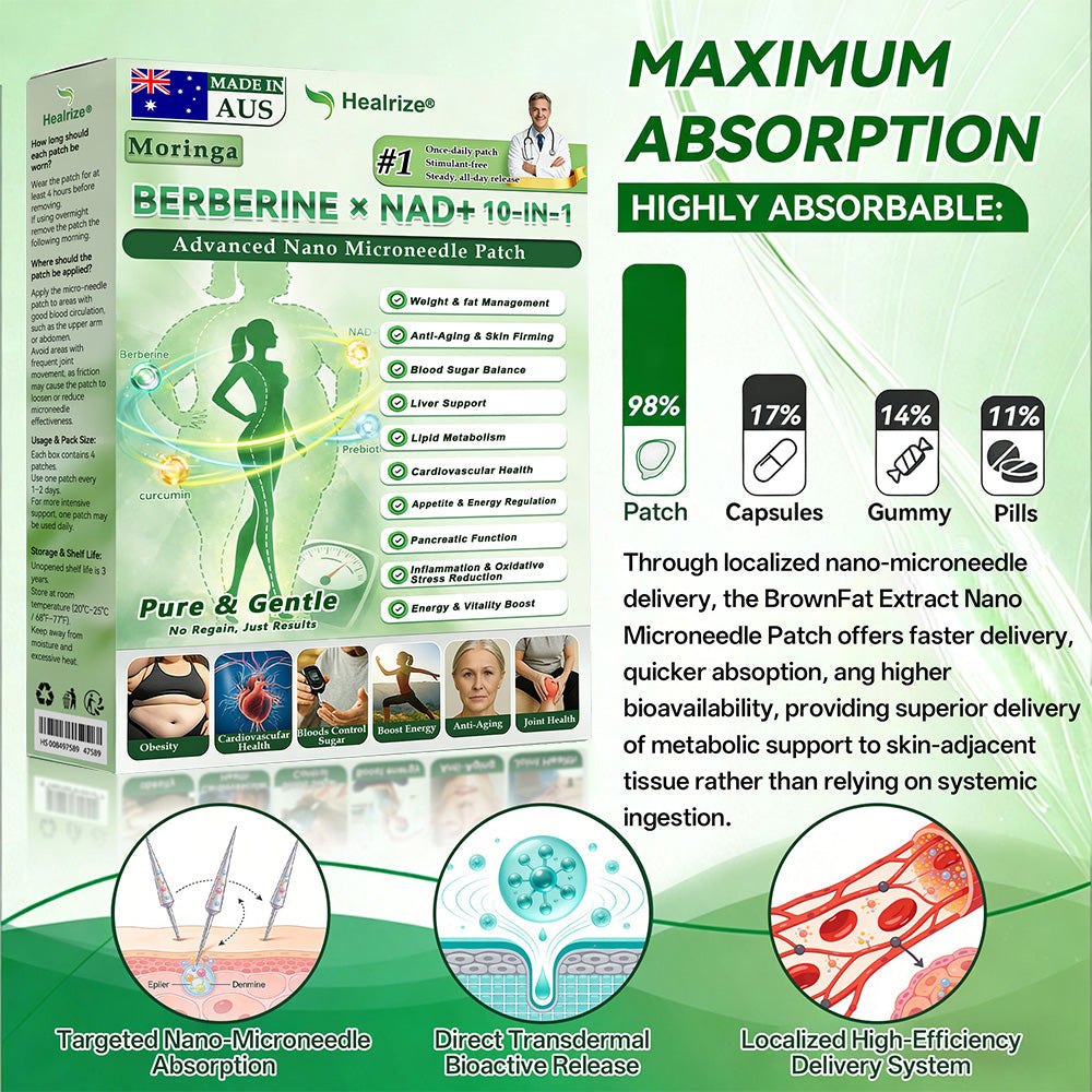 𝑶𝒇𝒇𝒊𝒄𝒊𝒂𝒍 𝑺𝒕𝒐𝒓𝒆  | 🍃 𝐇𝐞𝐚𝐥𝐫𝐢𝐳𝐞® 𝙈𝒐𝒓𝒊𝒏𝒈𝗮 · 𝗕𝗲𝗿𝗯𝐞𝐫𝐢𝐧𝙚 × 𝙉𝑨𝑫+ 𝟏𝟎-𝙞𝙣-𝟏 𝘼𝒅𝒗𝒂𝒏𝒄𝒆𝐝 𝐍𝐚𝐧𝙤 𝙈𝙞𝙘𝙧𝙤𝙣𝒆𝒆𝒅𝒍𝐞 𝐏𝐚𝐭𝙘𝙝(𝐉𝐮𝐬𝐭 𝐨𝐧𝐜𝐞 𝐚 𝐝𝐚𝐲, 𝐯𝐢𝐬𝐢𝐛𝐥𝐞 𝐜𝐡𝐚𝐧𝐠𝐞𝐬 𝐢𝐧 𝟕 𝐝𝐚𝐲𝐬） ✅ 𝐅𝐨𝐫 𝐨𝐛𝐞𝐬𝐢𝐭𝐲, 🅛🅞🅞🅢🅔 🅢🅚🅘🅝,𝐝𝐢𝐚𝐛𝐞𝐭𝐞𝐬, 𝐬𝐥𝐞𝐞𝐩 𝐚𝐩𝐧𝐞𝐚, 𝐣𝐨𝐢𝐧𝐭 𝐢𝐬𝐬𝐮𝐞𝐬, 𝐚𝐧𝐝 𝐦𝐨𝐫𝐞