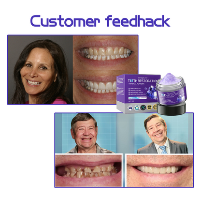GarageLine® Teeth Restoration Mineral Powder🧑‍🔬(Suitable for cavities, tooth sensitivity, gum recession, oral inflammation, periodontal problems, and various dental and oral care needs.)