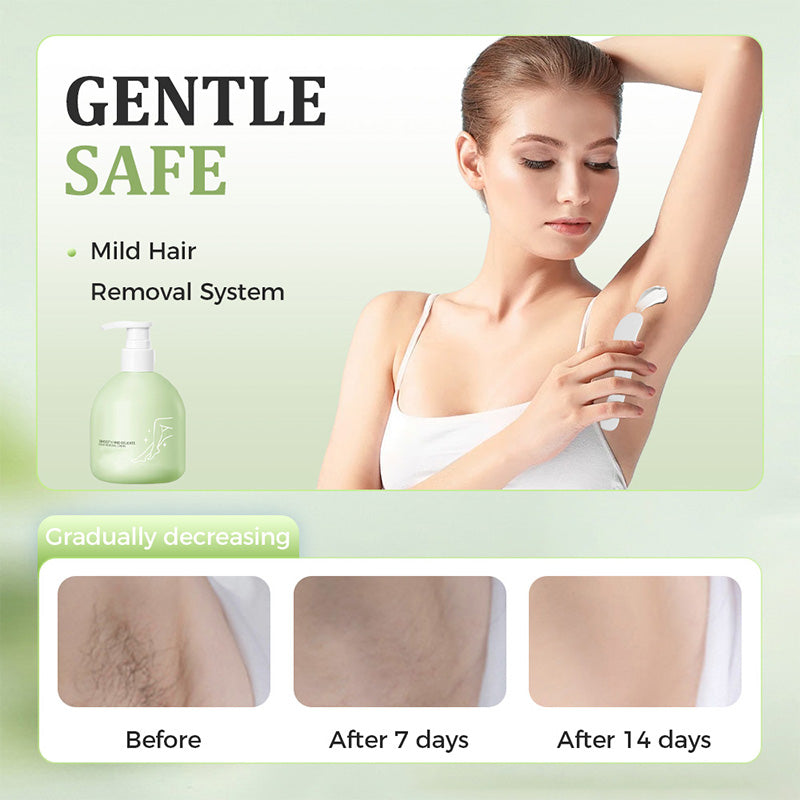 ⏳Hudros ® Limited-time 50% off⏰💥Large-size hair removal cream Gentle and non-irritating hair removal cream set (hair removal cream + razor)🎁