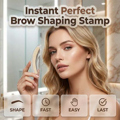 ✨EdiJonah®  Eyebrow Stamp Kit – Instant Perfect Symmetry, 3 Signature Shapes (Straight/Arched/Willow), Press & Go – Beginner Friendly, Time‑Saving Makeup Tool (1 or 2 Pack)