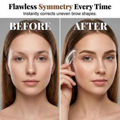 ✨EdiJonah®  Eyebrow Stamp Kit – Instant Perfect Symmetry, 3 Signature Shapes (Straight/Arched/Willow), Press & Go – Beginner Friendly, Time‑Saving Makeup Tool (1 or 2 Pack)
