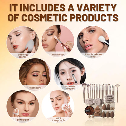 💡EdiJonah® 💓Surprise Price 50% : All-in-One Makeup Brush & Sponge Set