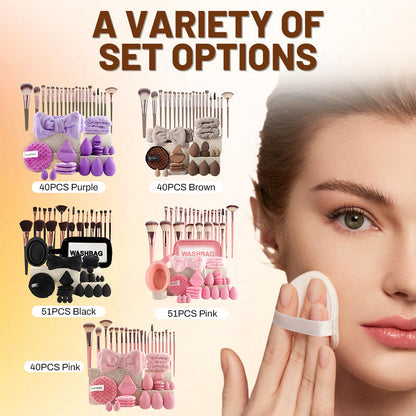 💡EdiJonah® 💓Surprise Price 50% : All-in-One Makeup Brush & Sponge Set